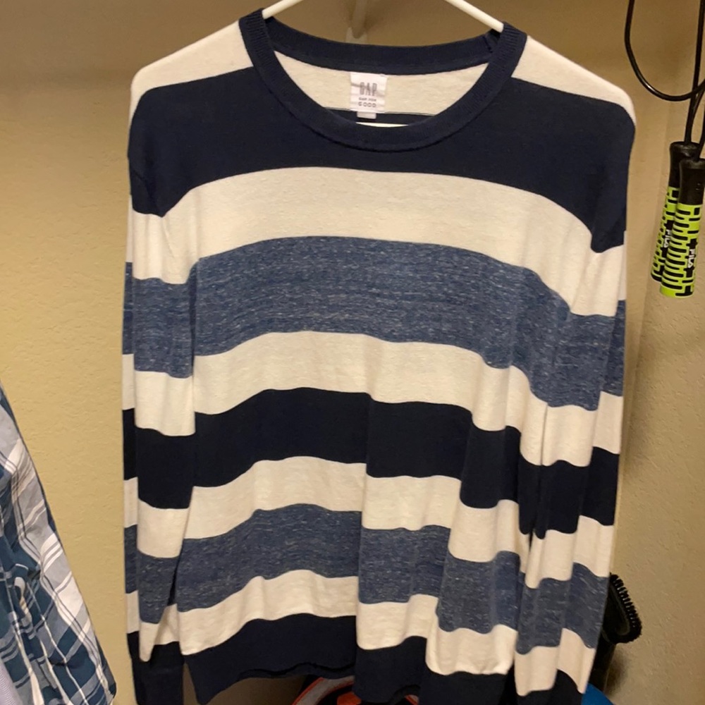 Large Blue Striped GAP sweater